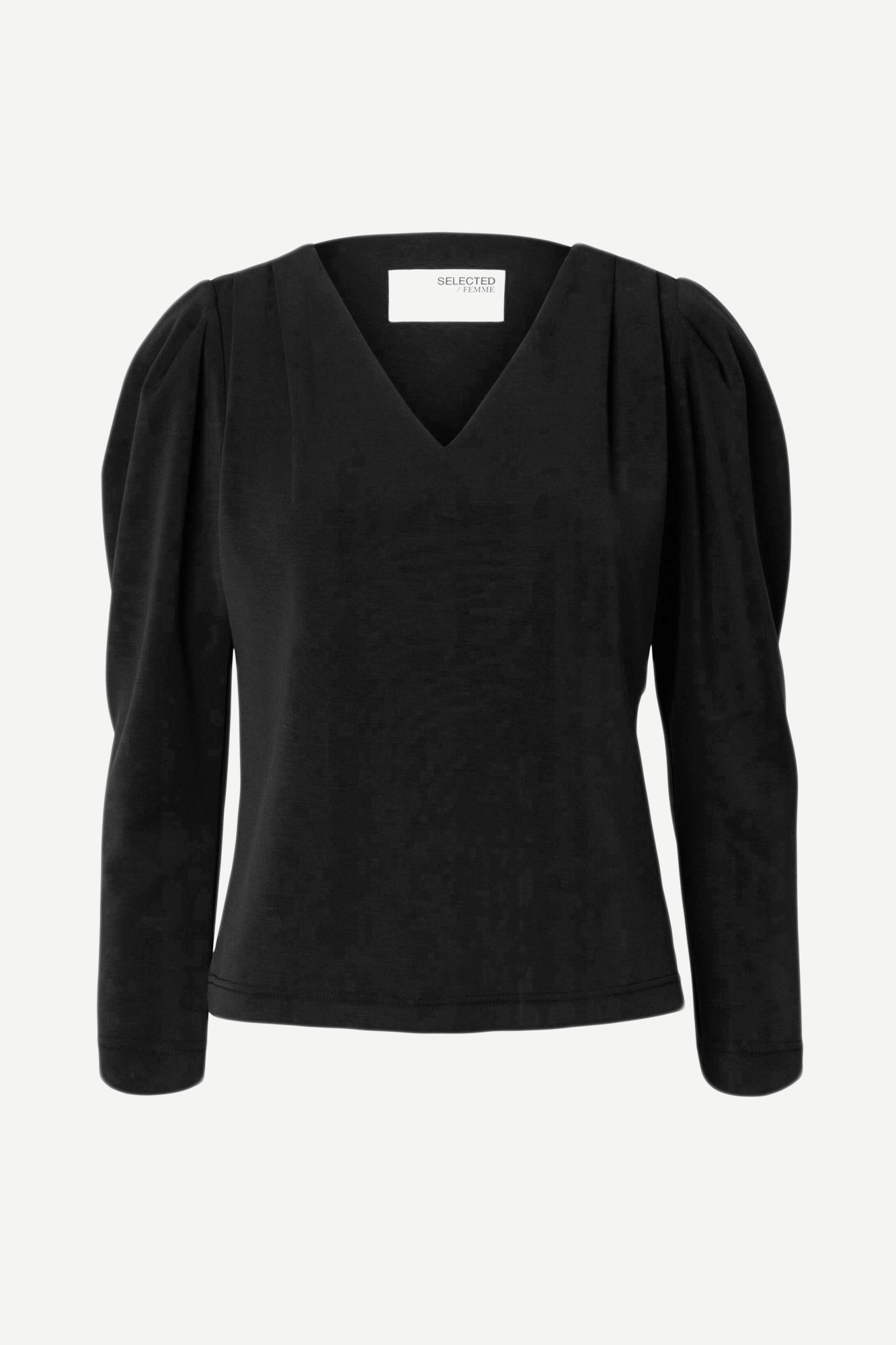 Selected Femme Drape V-neck Top