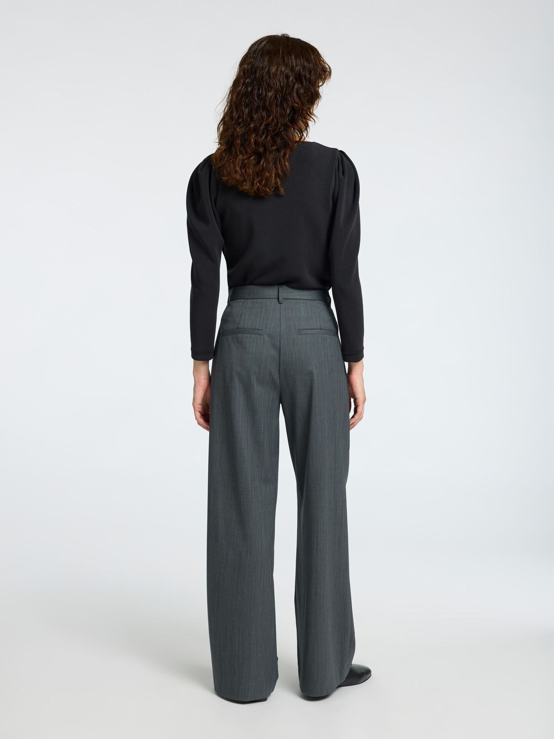 Selected Femme Drape V-neck Top - 5