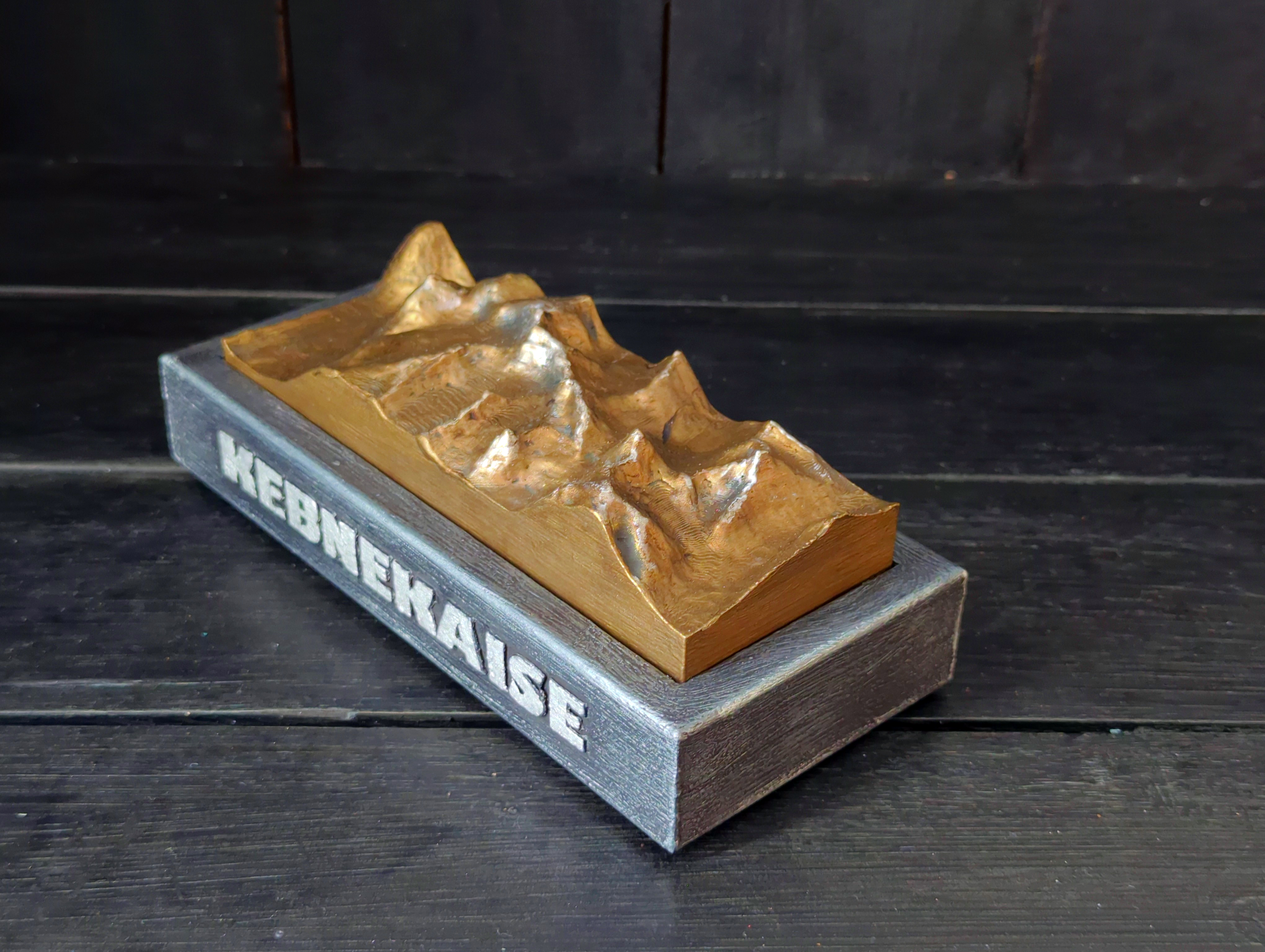 Handmålad 3D modell av Kebnekaise - 4