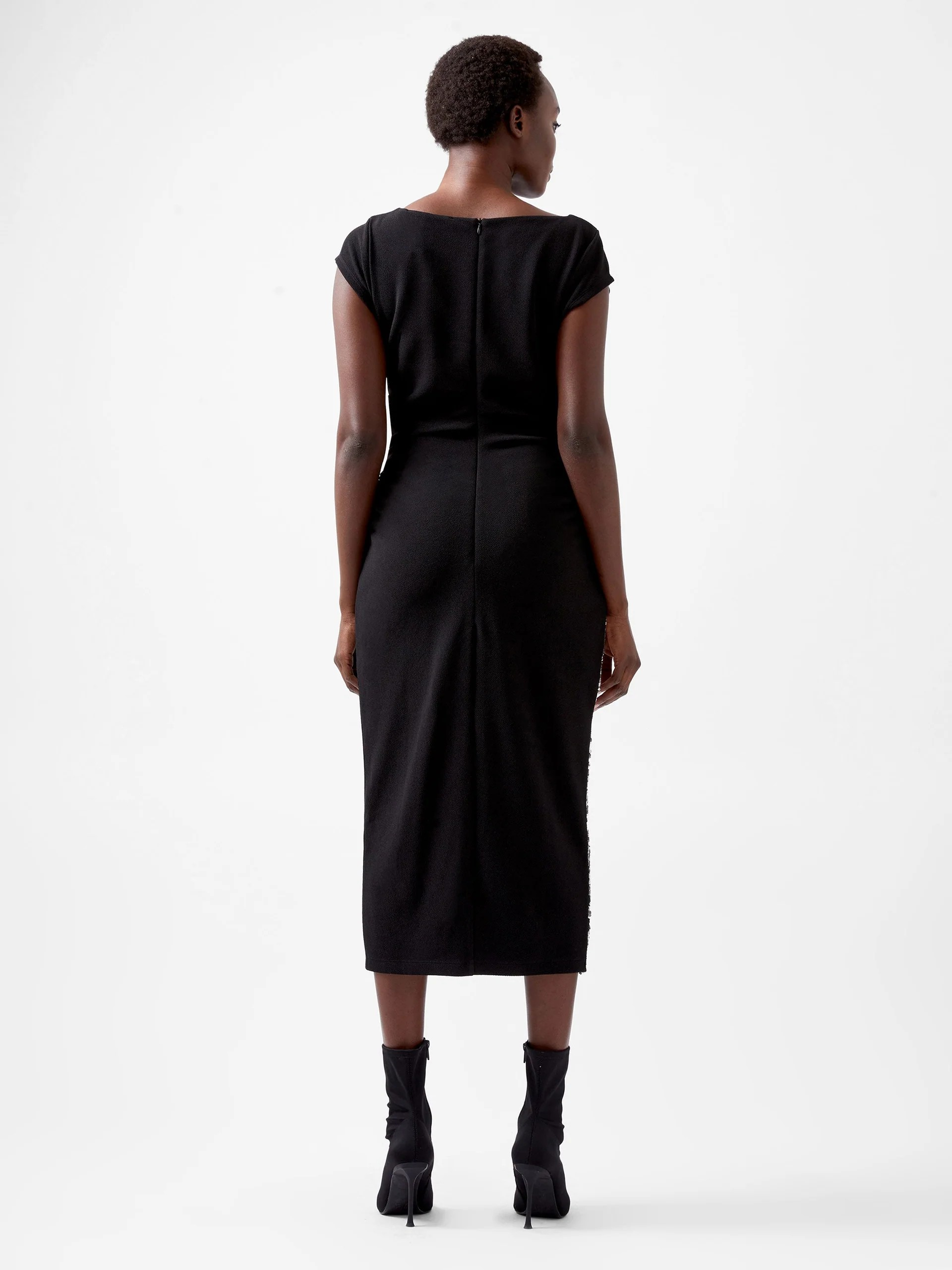 Zanna Jersey Sequin Mix Midi Dress - French Connection - 3