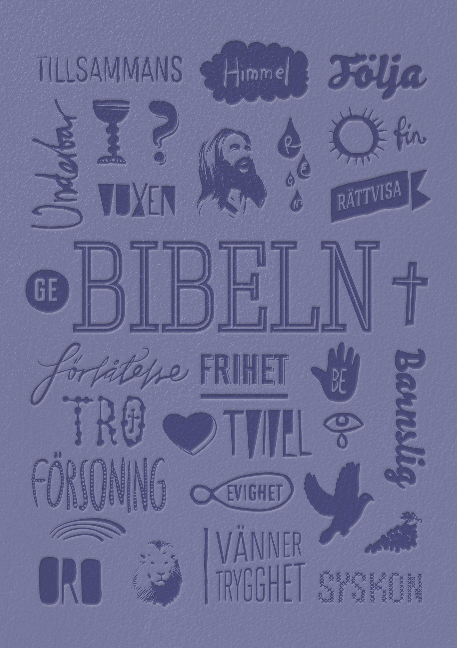 Folkbibeln 2015 – Slimline Blå Konfirmandbibeln