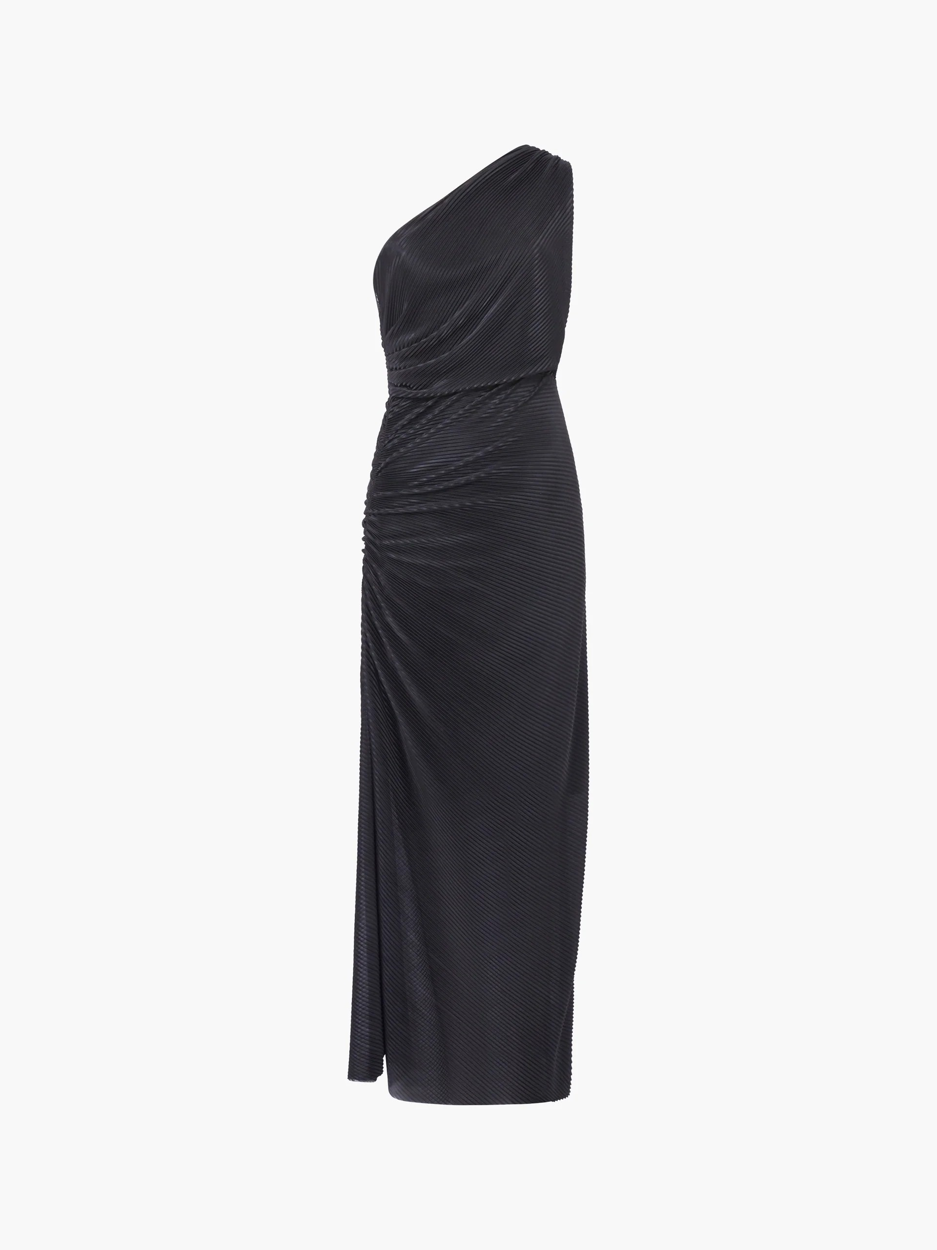 Talitha Plisse One Shoulder Maxi Dress - French Connection - 4