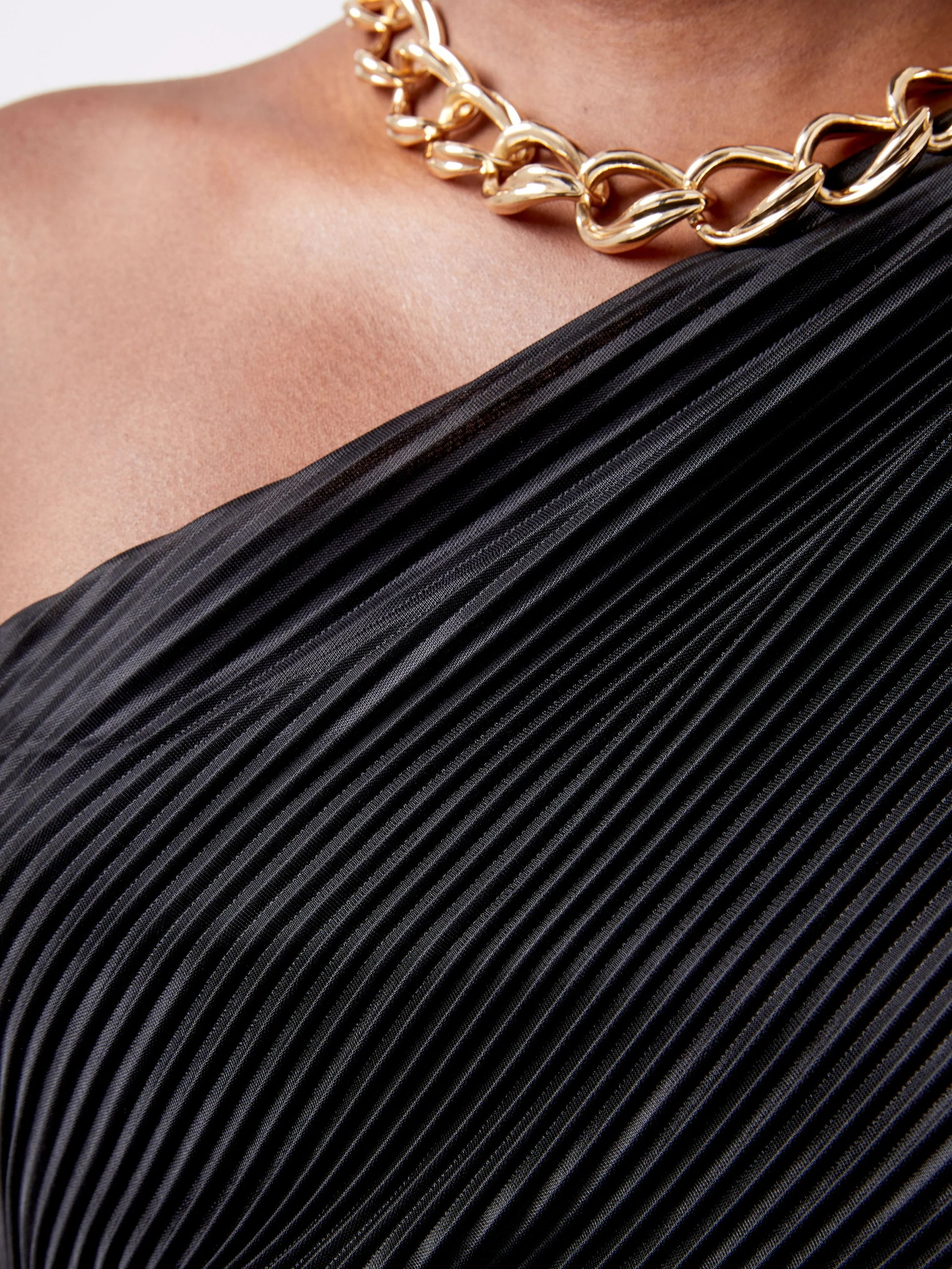 Talitha Plisse One Shoulder Maxi Dress - French Connection - 5