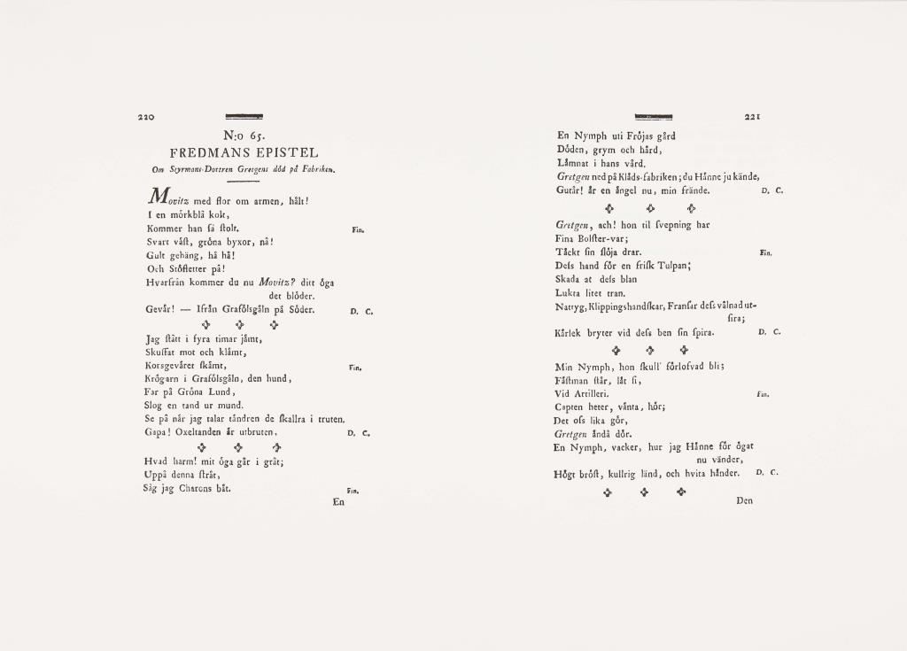Epistle of Fredman no. 65 - 2