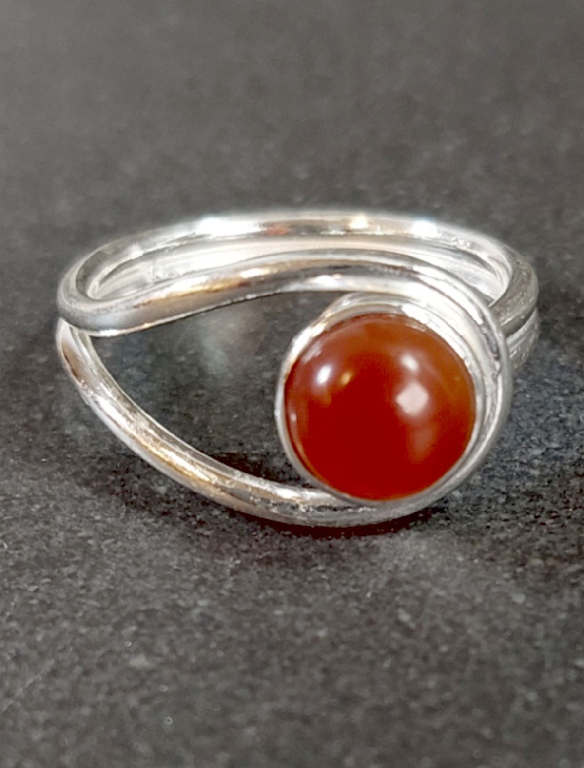 Ställbara Silverringar med Cabochon - 3