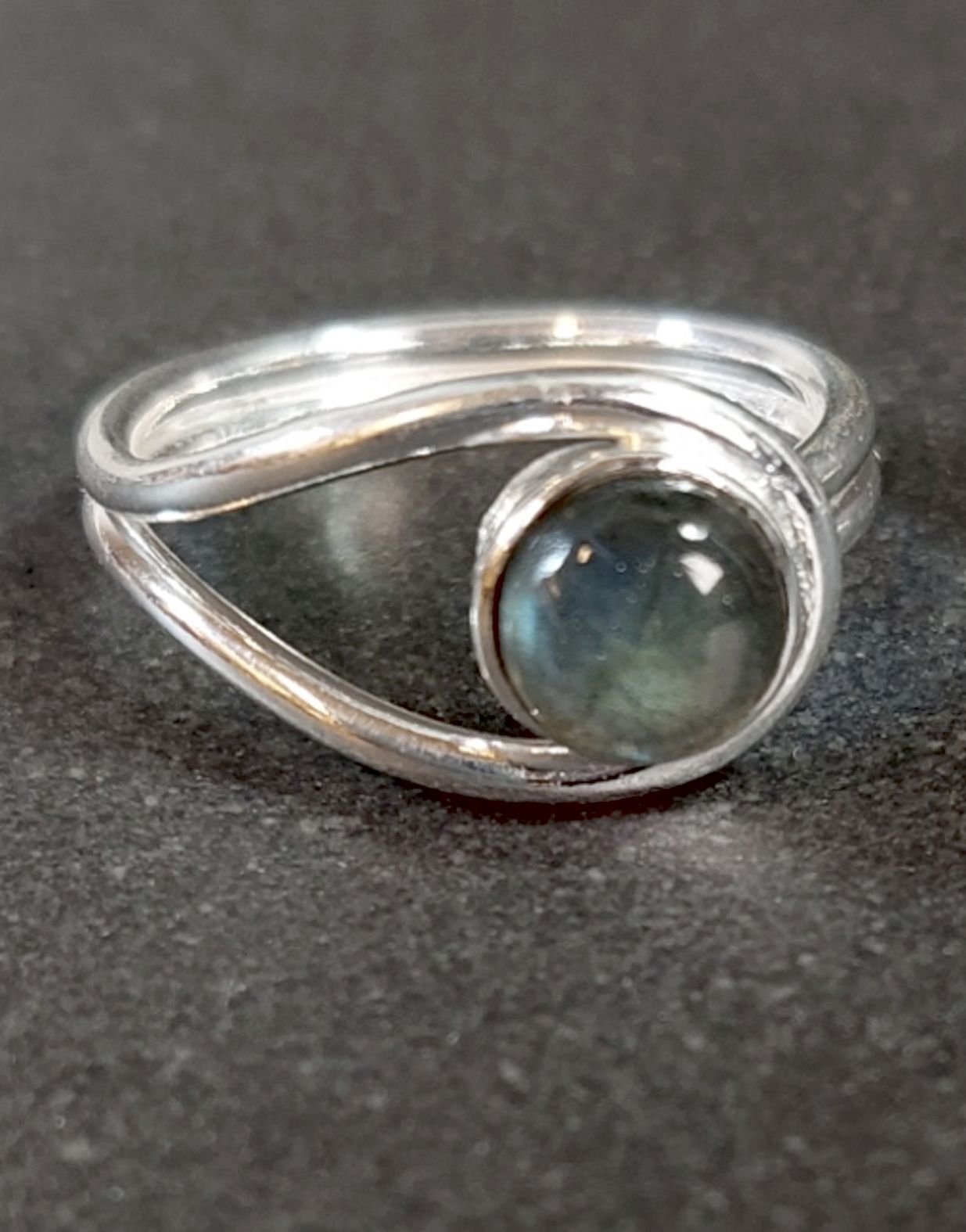 Ställbara Silverringar med Cabochon - 4