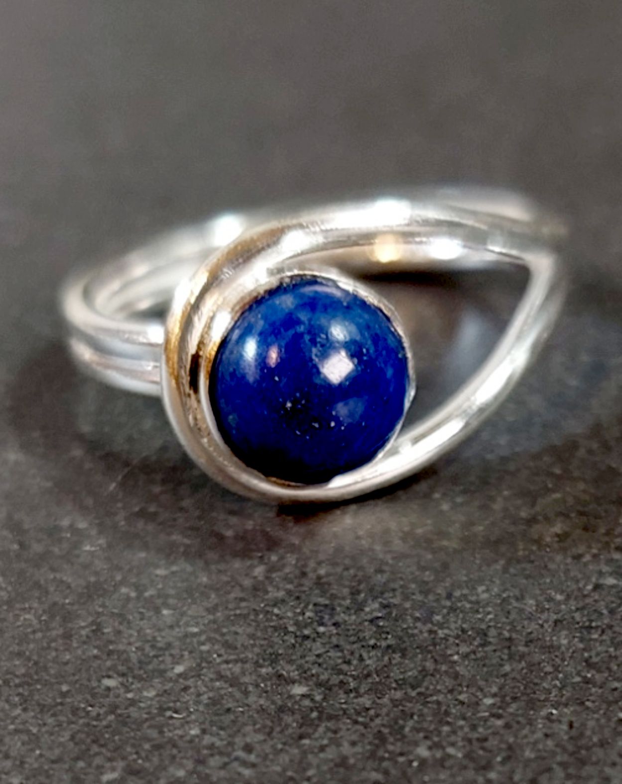 Ställbara Silverringar med Cabochon - 5