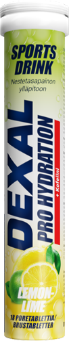 Dexal Pro Hydration brustabletter Lemon & Lime+Caffeine 18 st