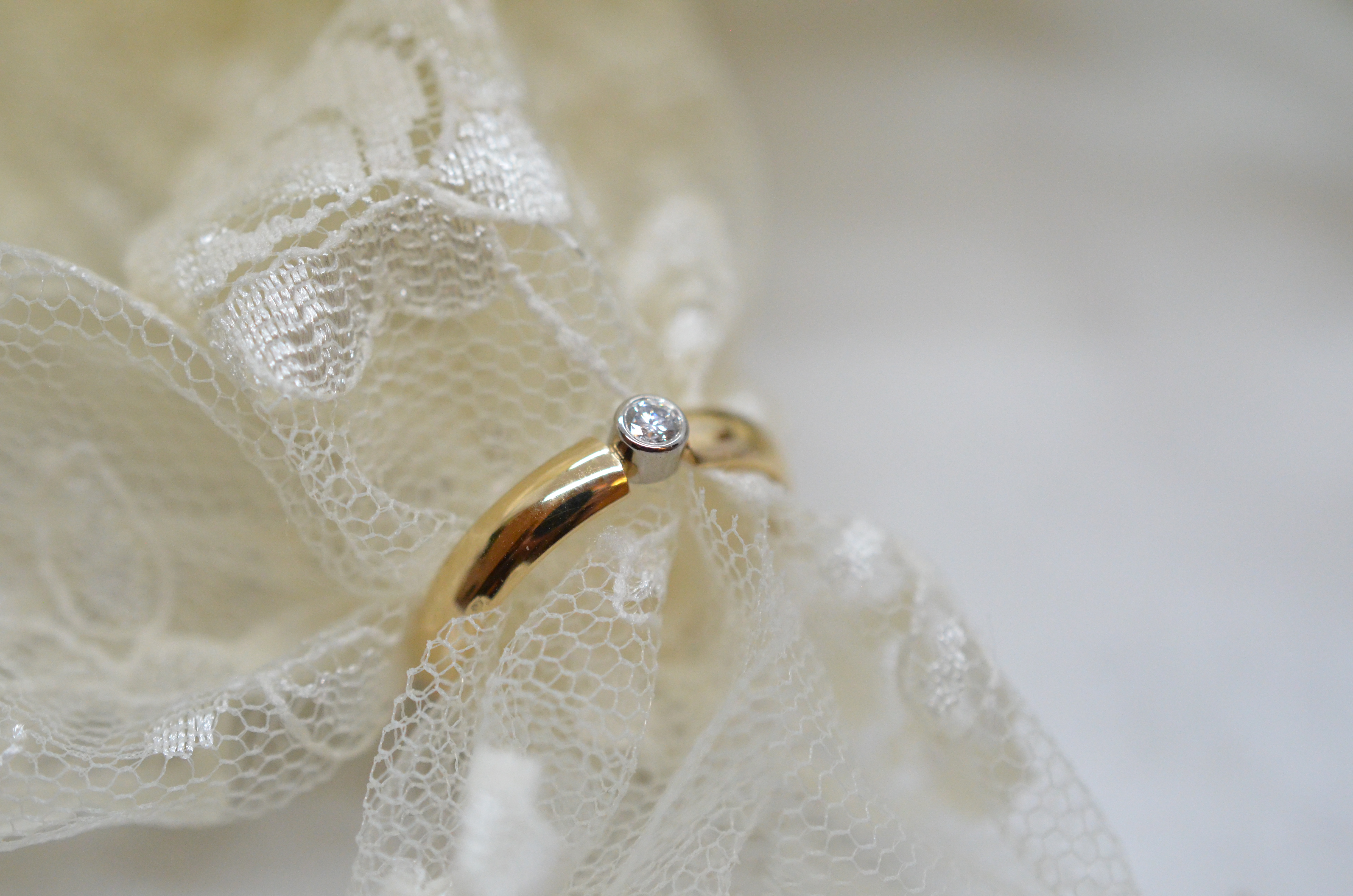 Second Hand 18k solitär diamantring 0,05 ct - 4