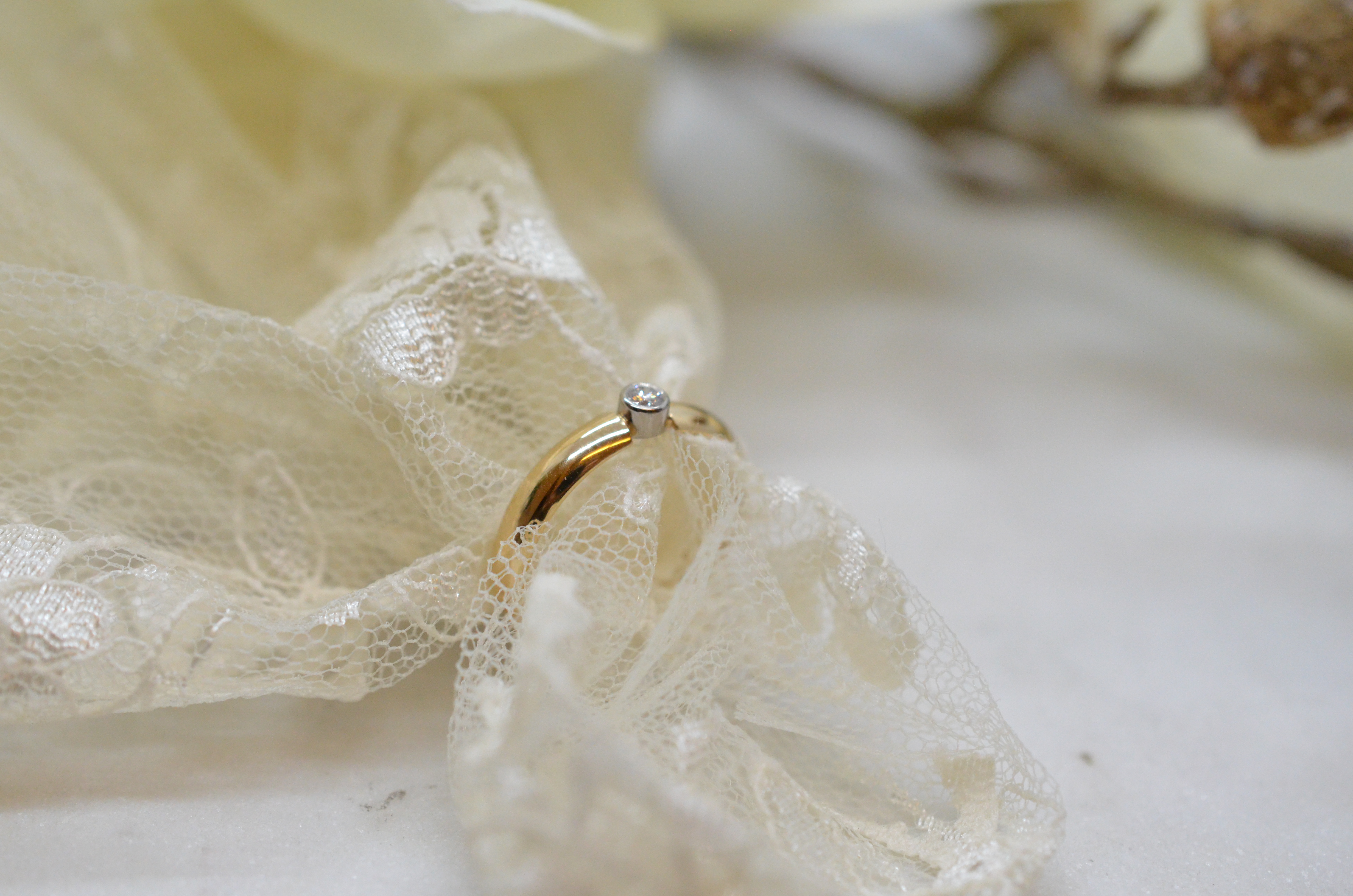 Second Hand 18k solitär diamantring 0,05 ct - 3