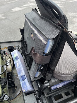 Storage bag Chair back for 2 bait boxes