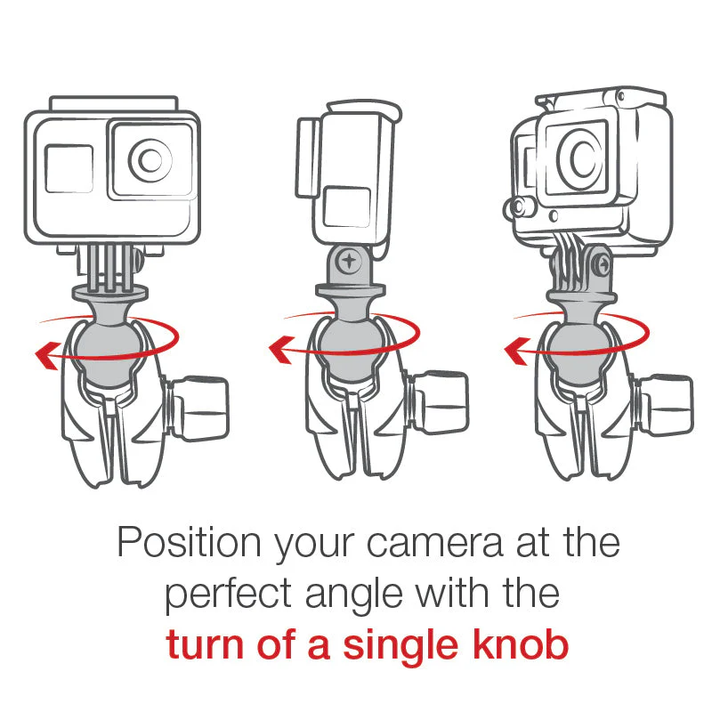 RAM GoPro Mounting with Track Base - 7