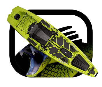 Bonafide Sit and Stand 107 - A small large kayak