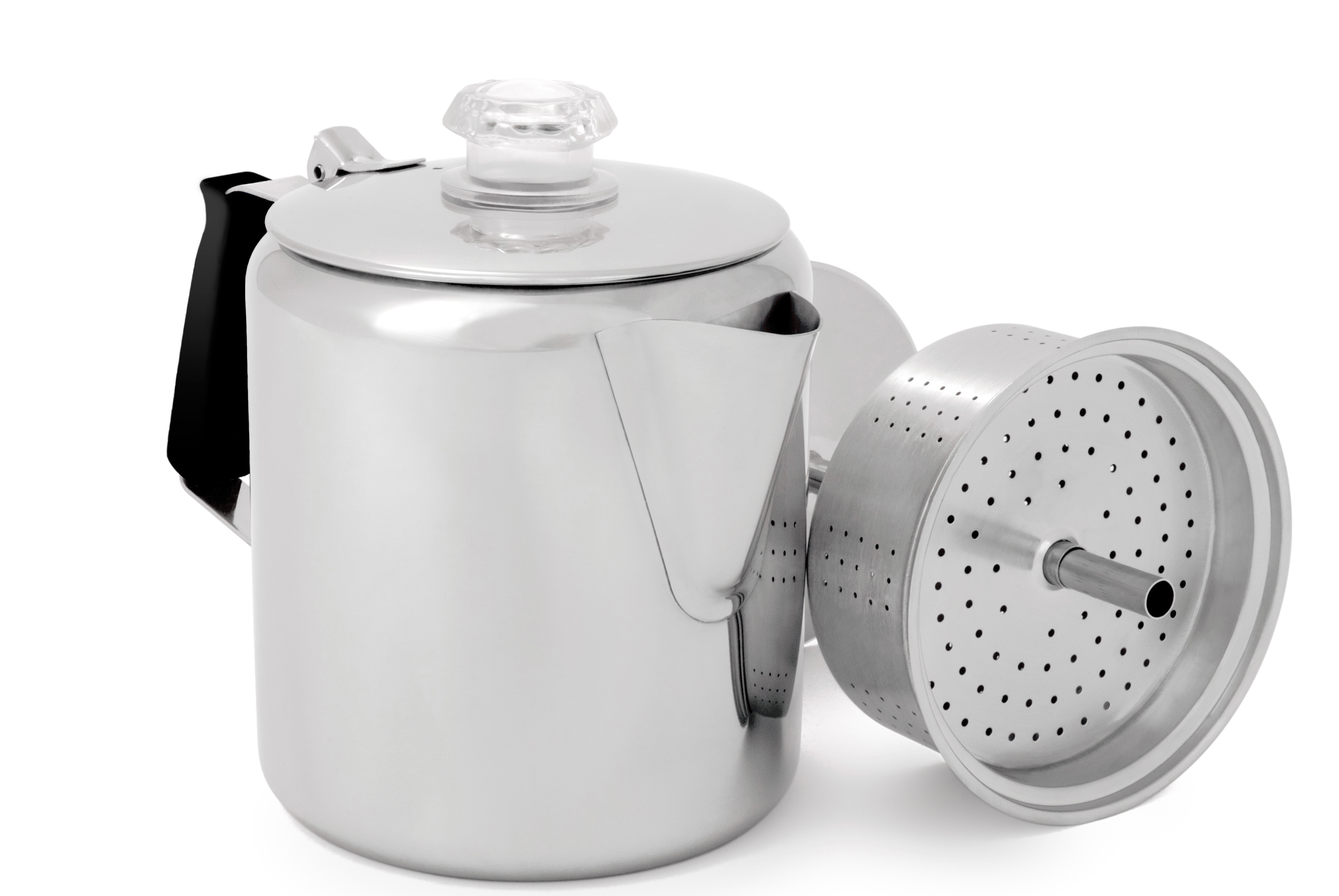 GLACIER STAINLESS 6 CUP PERC - Perkulator som brygger 6 koppar - 2