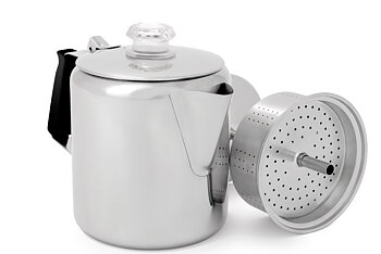 GLACIER STAINLESS 6 CUP PERC - Perkulator som brygger 6 koppar