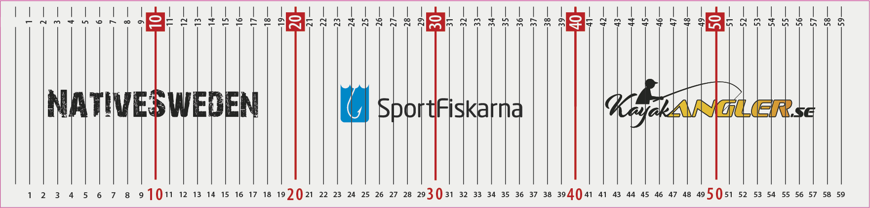 Measuring decal Perch 60cm