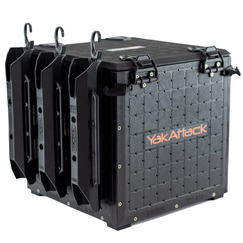 Yakattack BlackPak Pro, 13 x 13 x 13, Black, Includes lid and 3 rod holders - 9