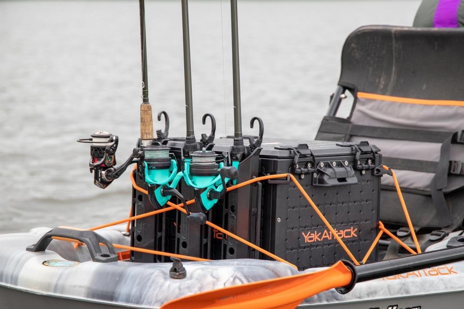 Yakattack BlackPak Pro, 13 x 13 x 13, Black, Includes lid and 3 rod holders - 4