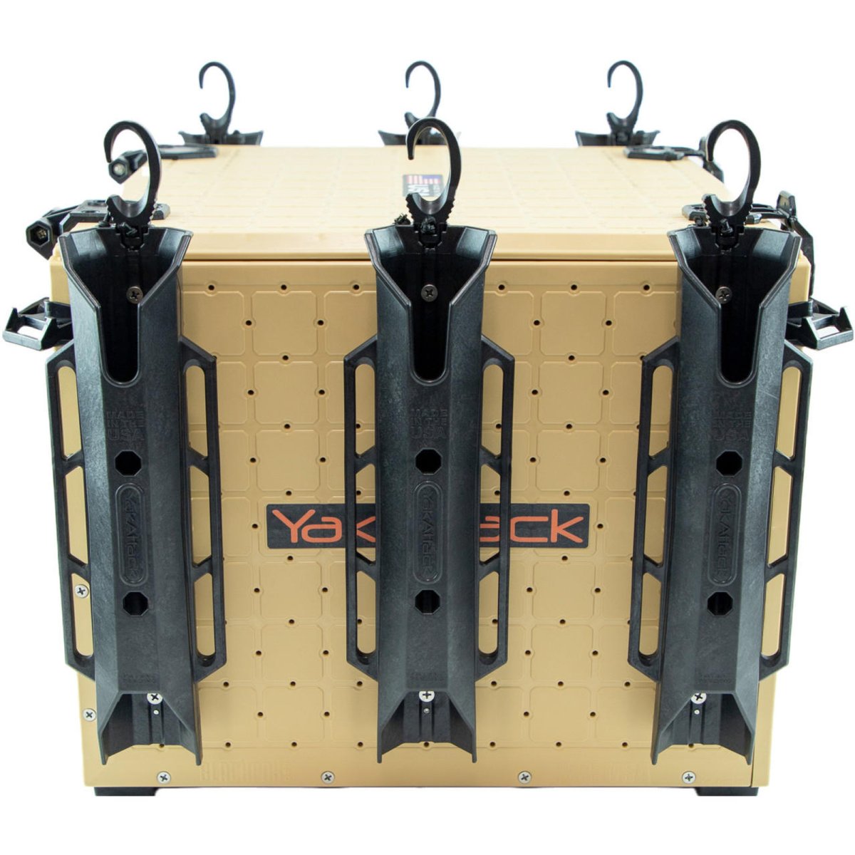 Yakattack BlackPak Pro, 16x16x13, DesertSand, Includes lid and 6 rod holders - 5