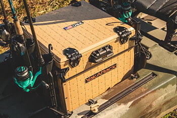 Yakattack BlackPak Pro, 16x16x13, DesertSand, Includes lid and 6 rod holders