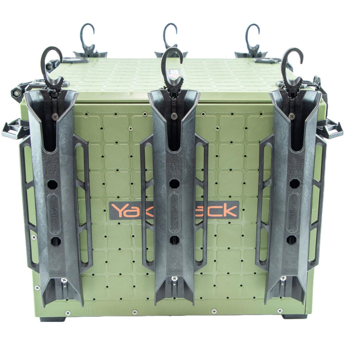 Yakattack BlackPak Pro, 16 x 16 x 13, Green, Includes lid and 6 rod holders - 7