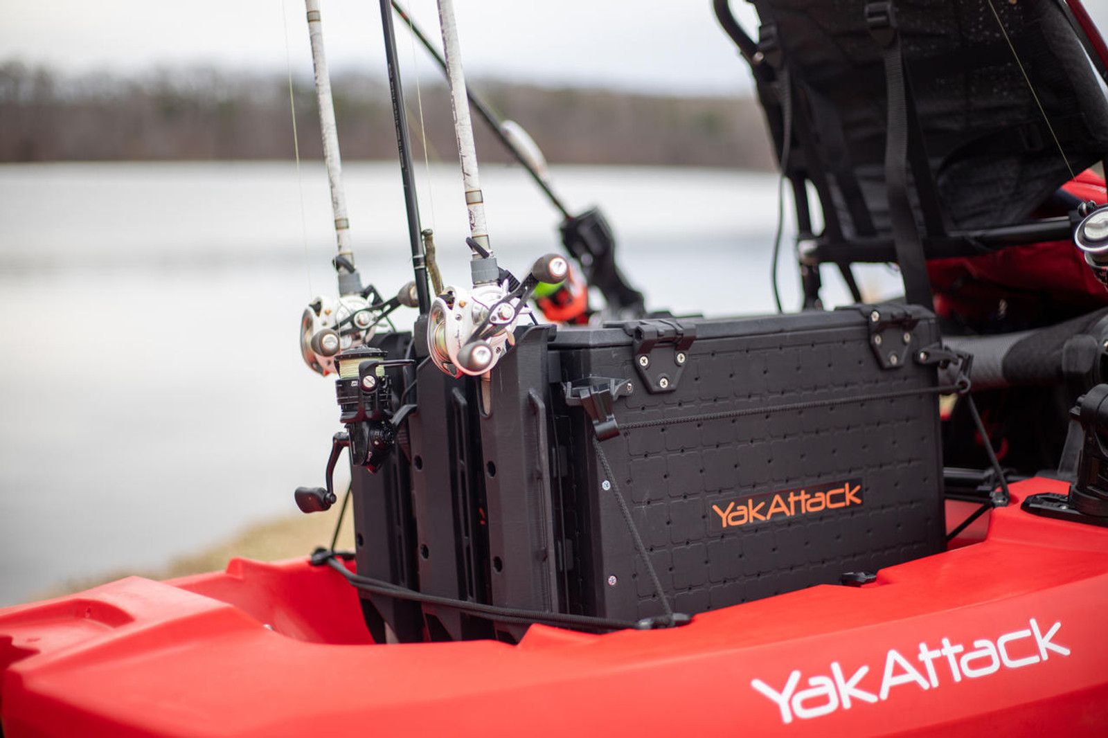 Yakattack BlackPak Pro, 13 x 16 x 13, Black, Includes lid and 4 rod holders - 10