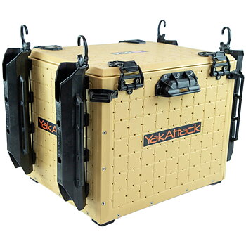 Yakattack BlackPak Pro, 13x16x13, Desert Sand, Includes lid and 4 rod holders