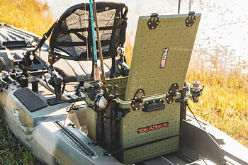 Yakattack BlackPak Pro, 13 x 16 x 13, Green, Includes lid and 4 rod holders