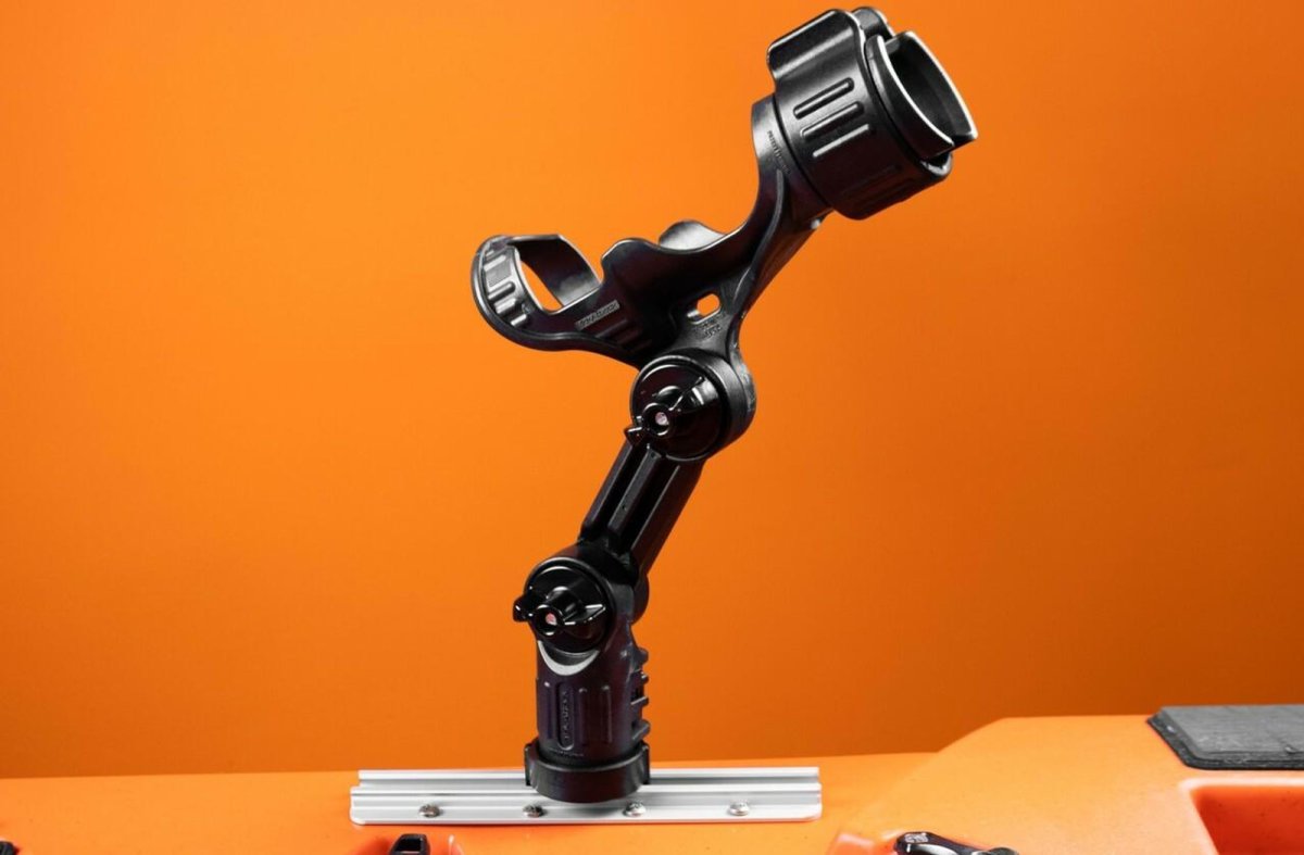 Yakattack Omega Pro Rod Holder with LockNLoad Track Mounting Base - 8
