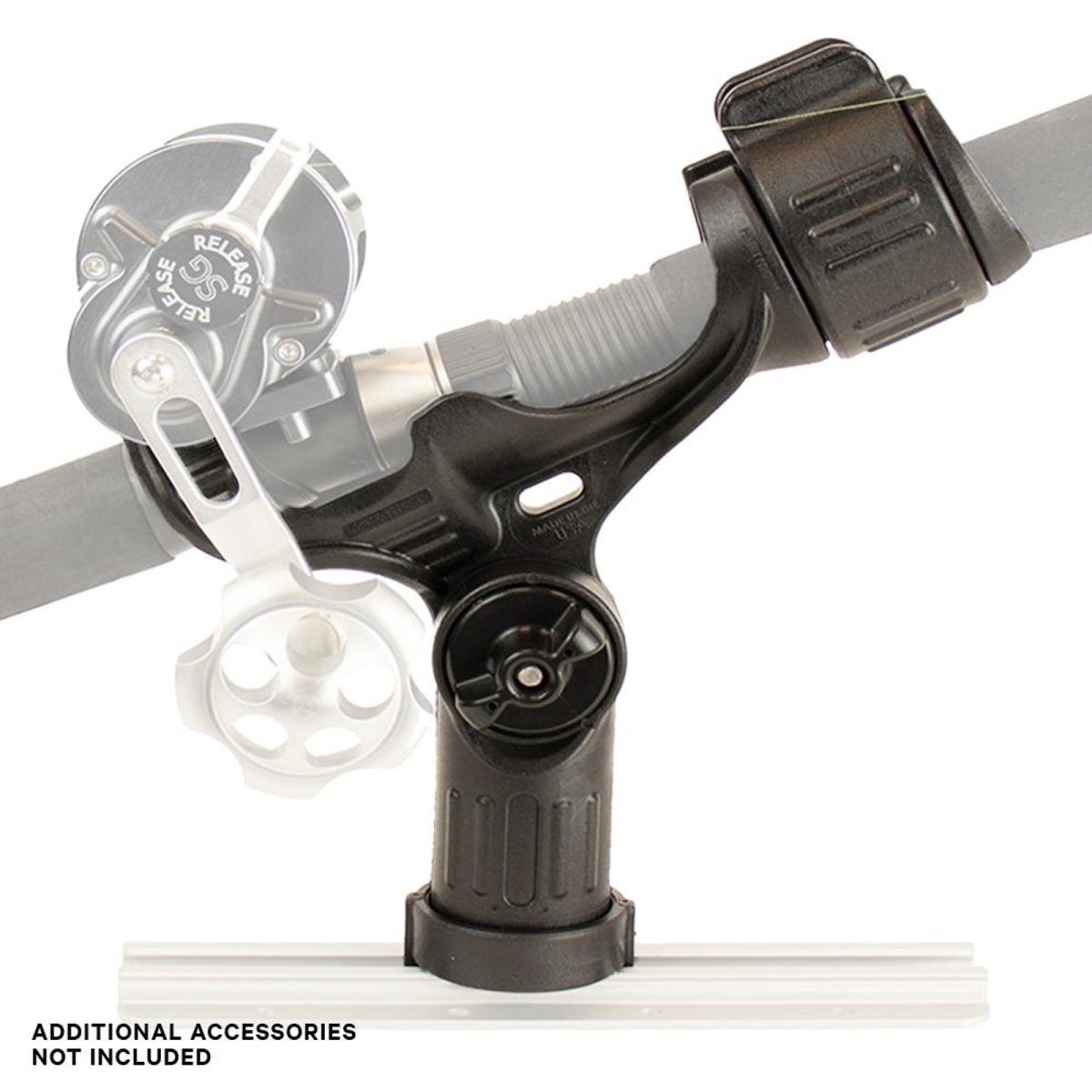 Yakattack Omega Rod Holder with LockNLoad Track Mounting Base - 5