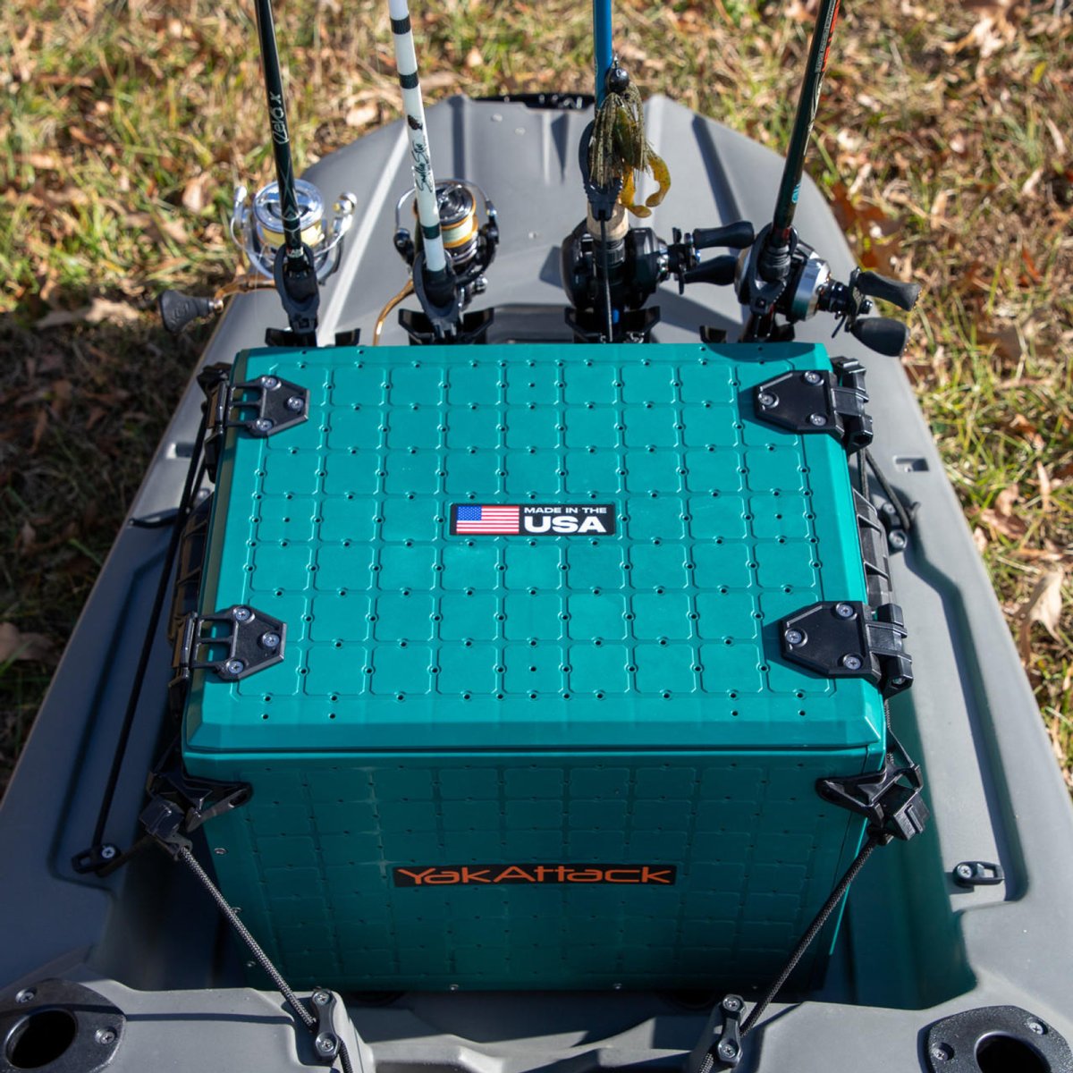 Yakattack BlackPak Pro, 13 x 16 x 13, Emerald Green, Includes lid and 4 rod holders (limited edition) - 10