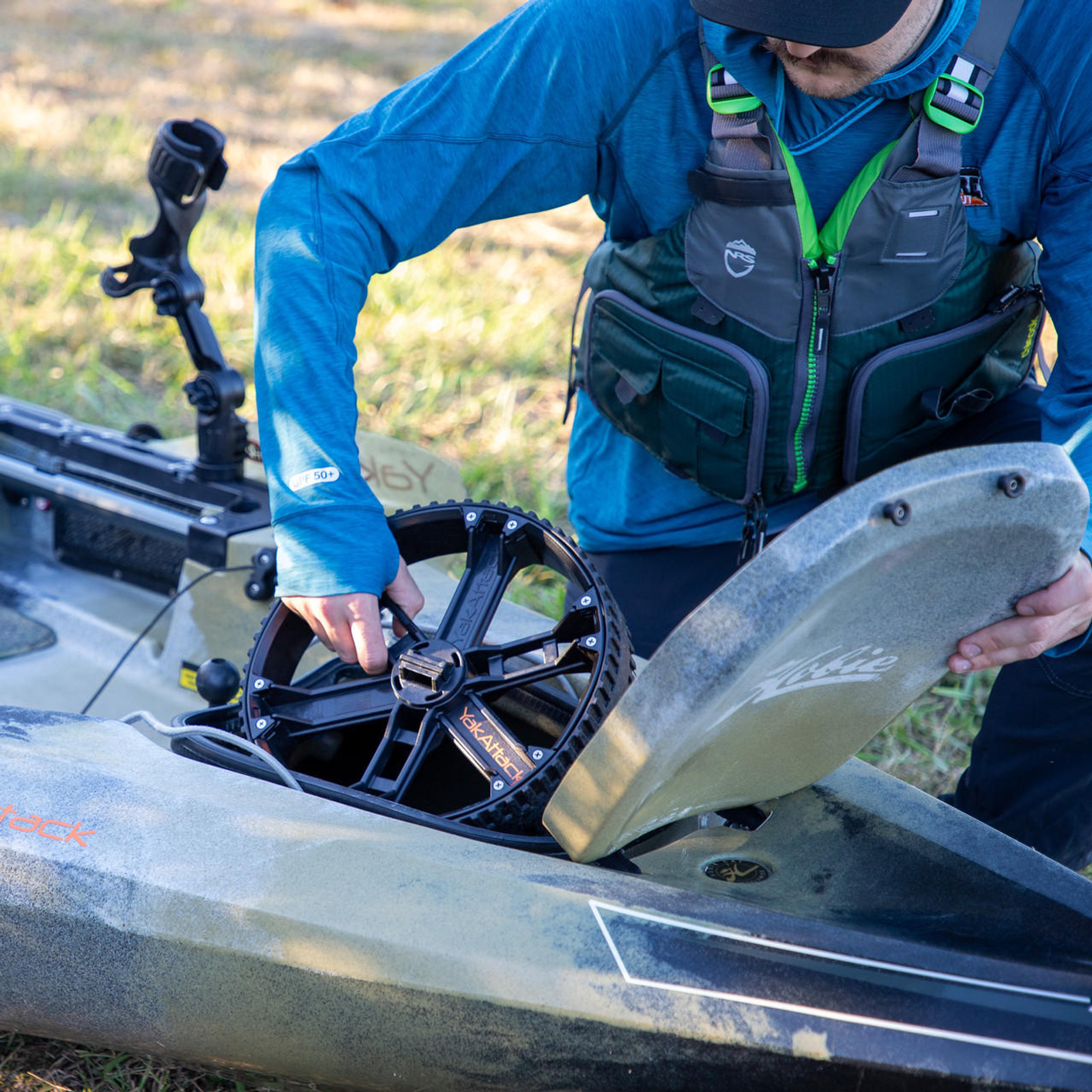Yakattack TowNStow Scupper Kayak Cart - 5