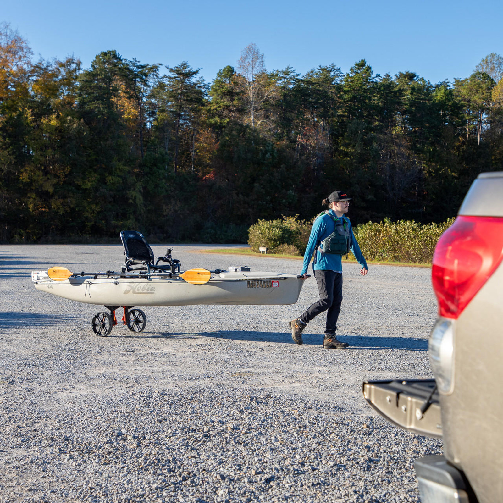 Yakattack TowNStow Scupper Kayak Cart - 11