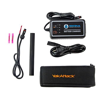 Yakattack 20Ah Battery Power Kit, Lithium-ion battery pack w/charger