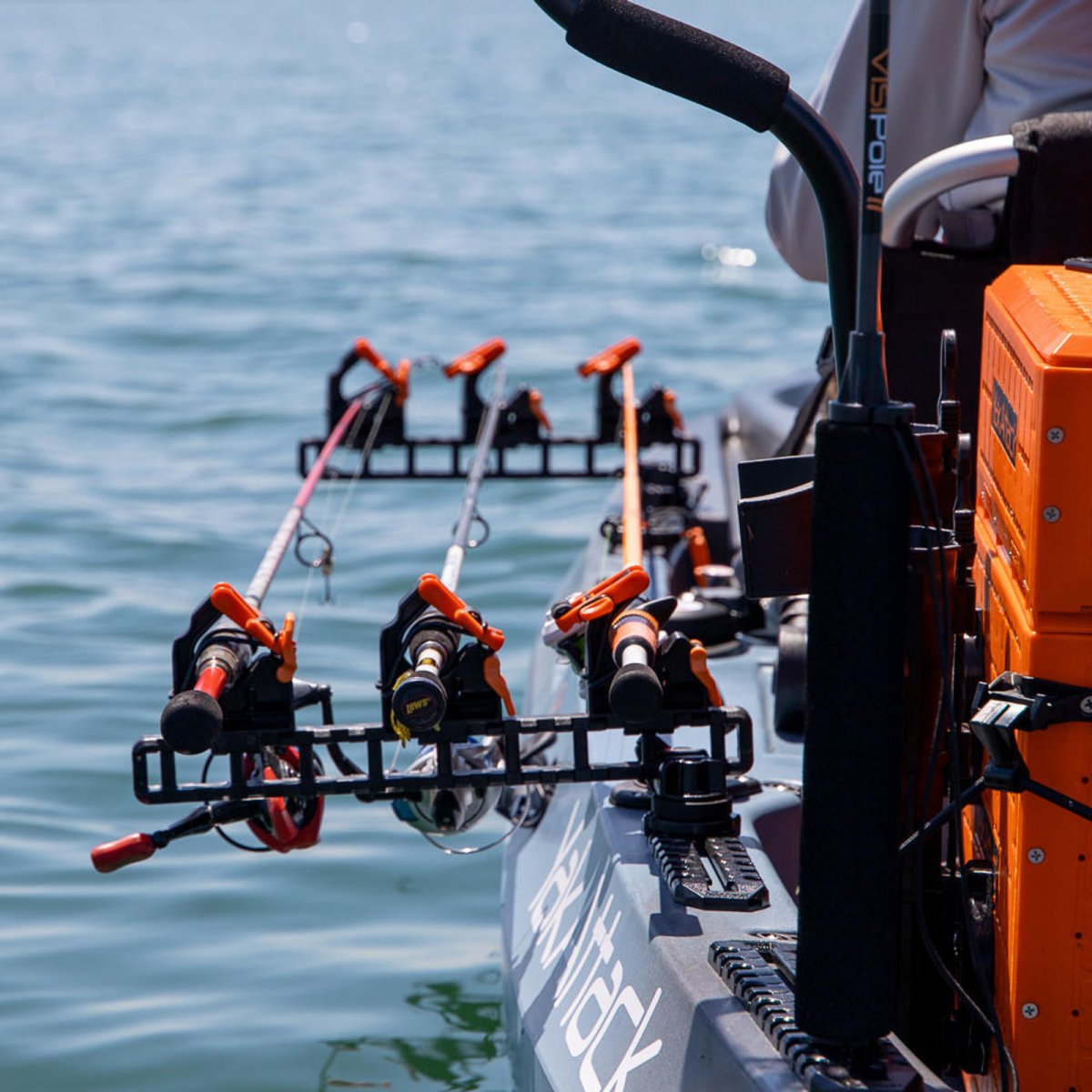 Yakattack SideStage Rod Rack - Store 3 rods on the side of your kayak or boat - 12
