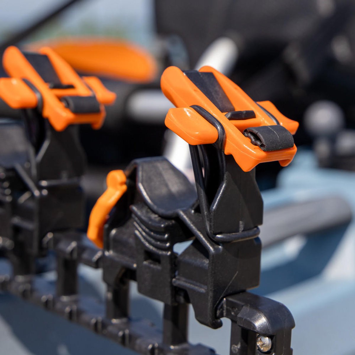 Yakattack SideStage Rod Rack - Store 3 rods on the side of your kayak or boat - 17