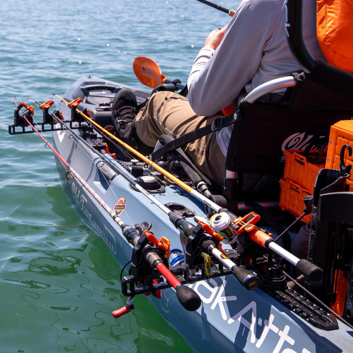 Yakattack SideStage Rod Rack - Store 3 rods on the side of your kayak or boat - 14
