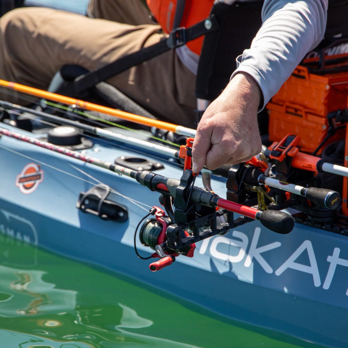Yakattack SideStage Rod Rack - Store 3 rods on the side of your kayak or boat - 18