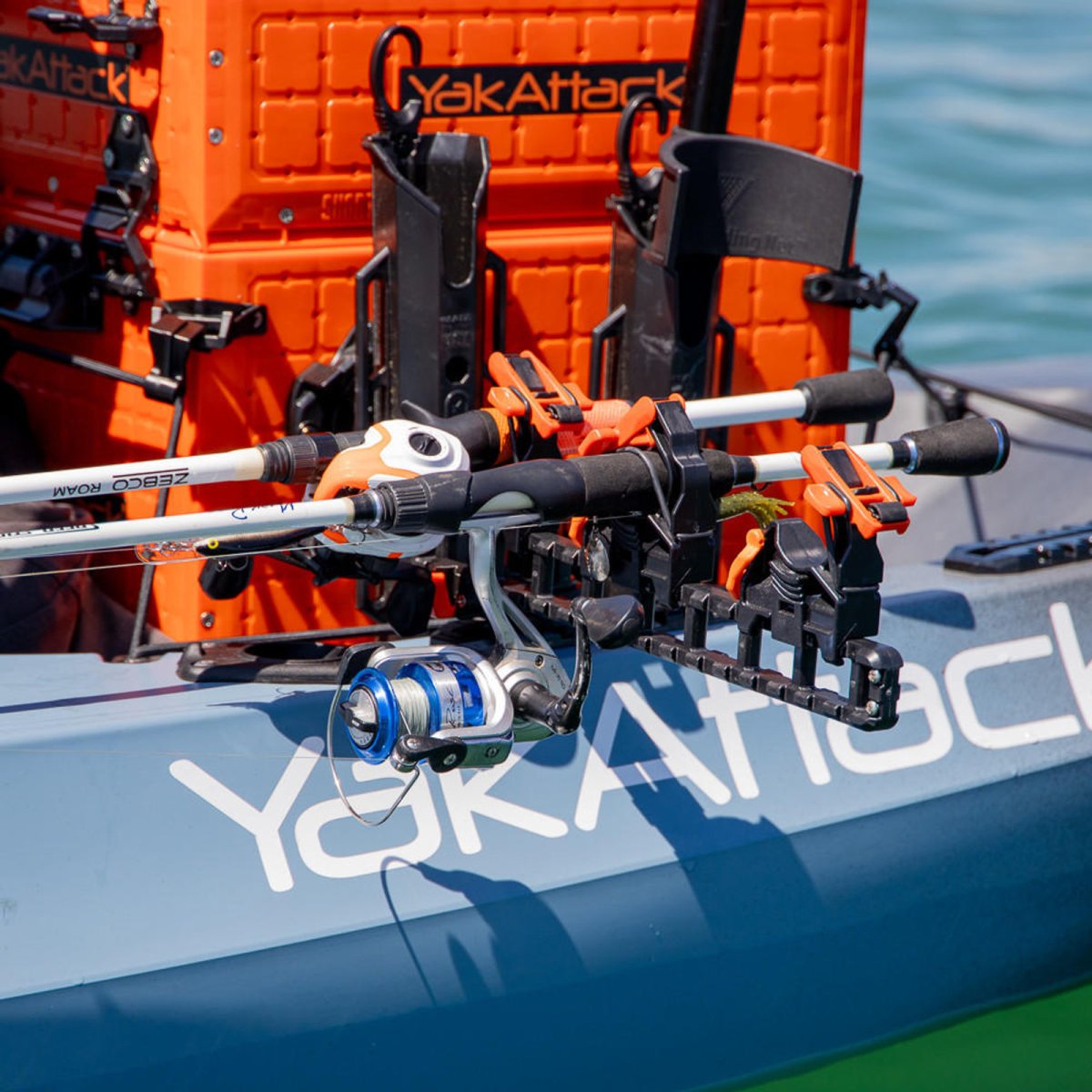 Yakattack SideStage Rod Rack - Store 3 rods on the side of your kayak or boat - 13
