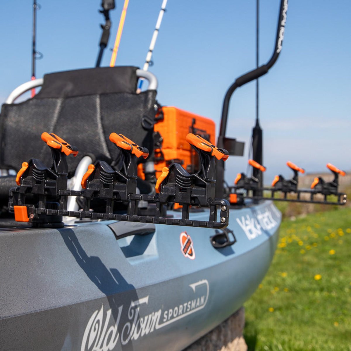 Yakattack SideStage Rod Rack - Store 3 rods on the side of your kayak or boat - 10