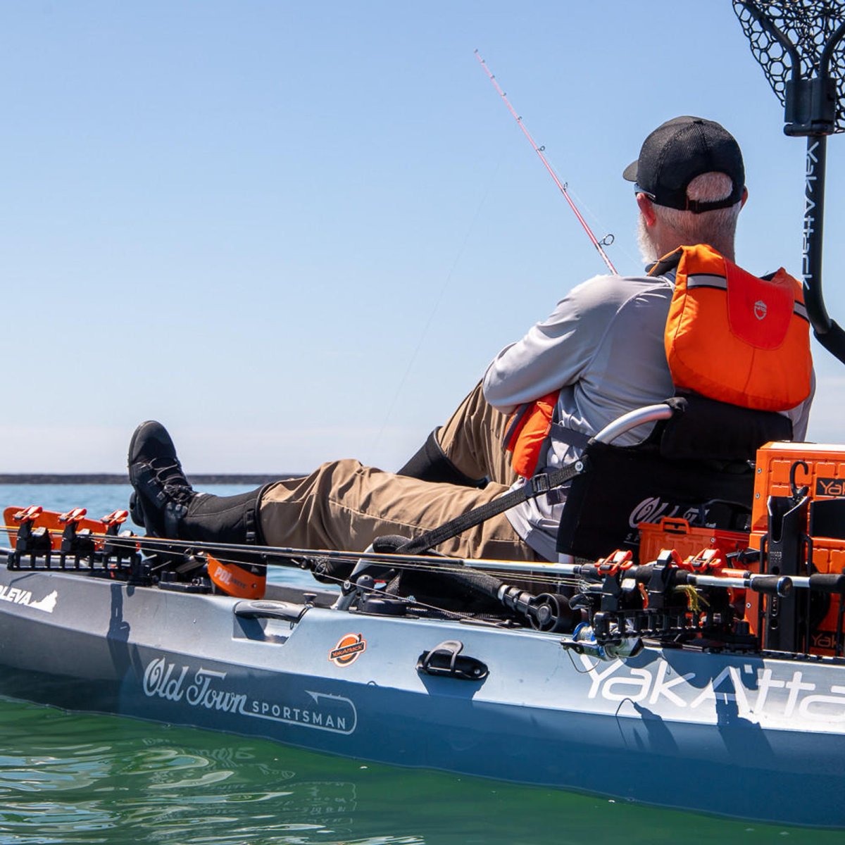 Yakattack SideStage Rod Rack - Store 3 rods on the side of your kayak or boat - 16