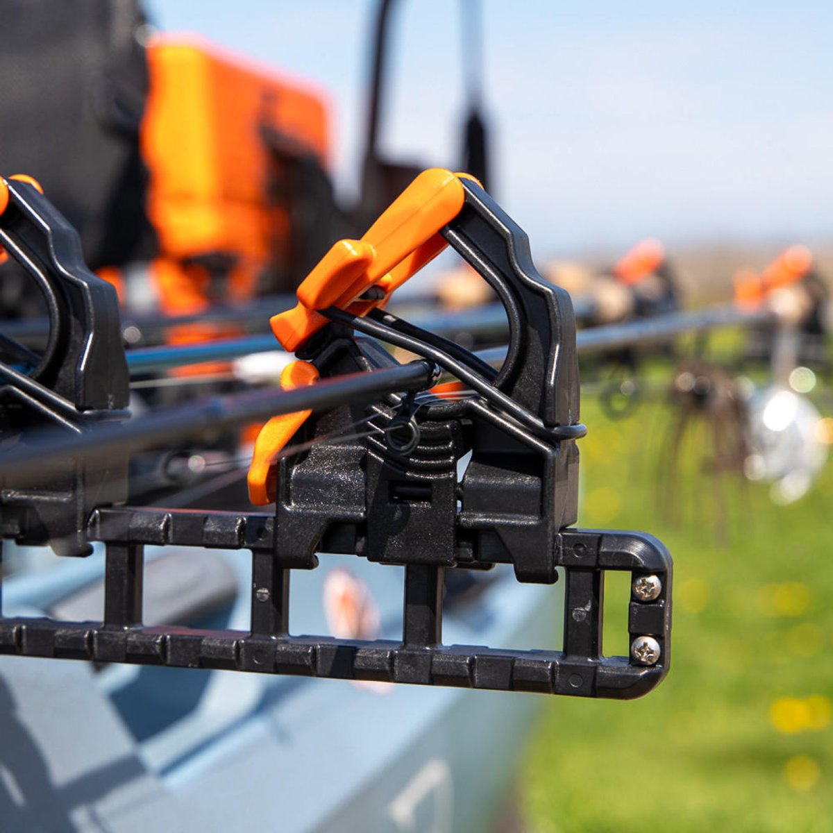Yakattack SideStage Rod Rack - Store 3 rods on the side of your kayak or boat - 9