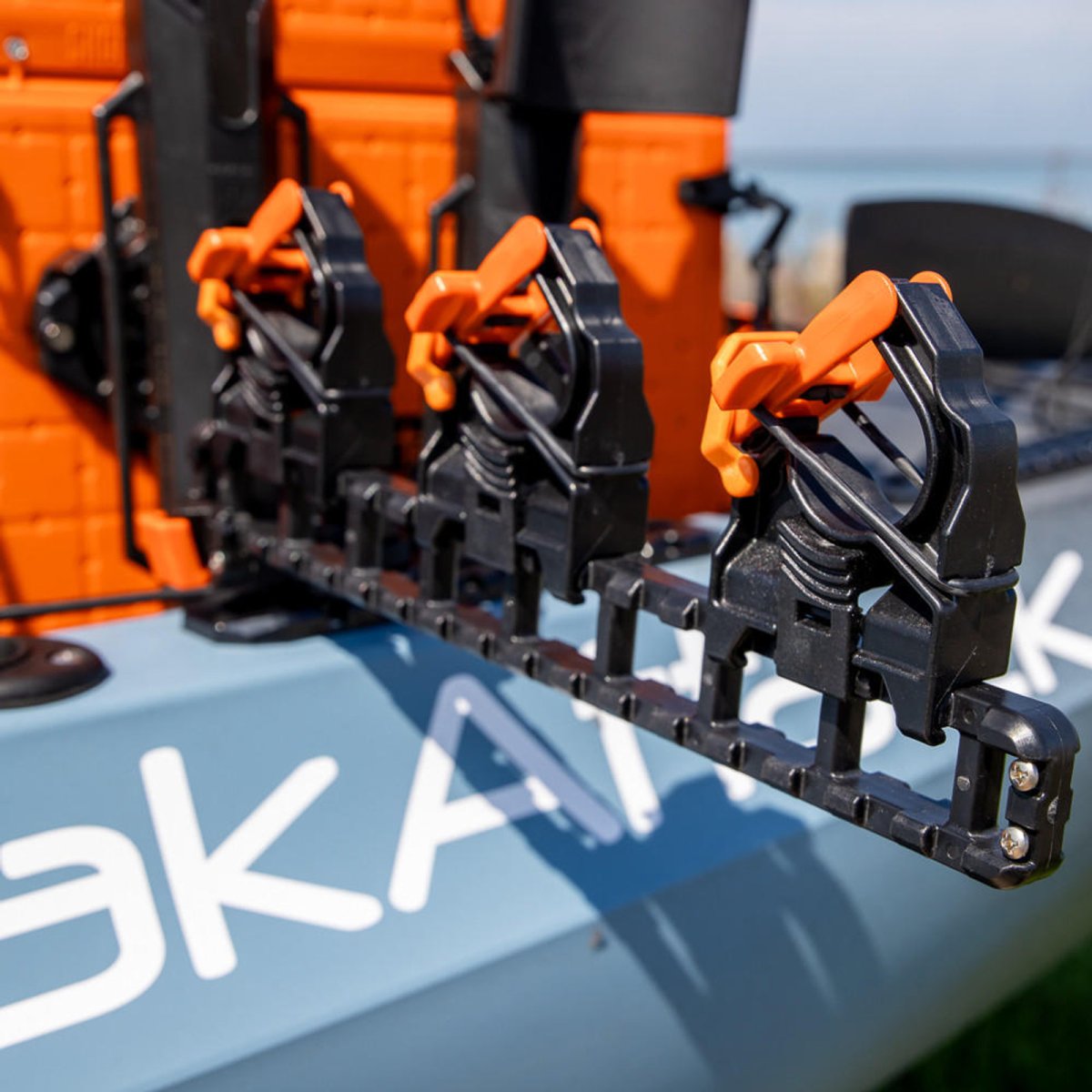 Yakattack SideStage Rod Rack - Store 3 rods on the side of your kayak or boat - 19