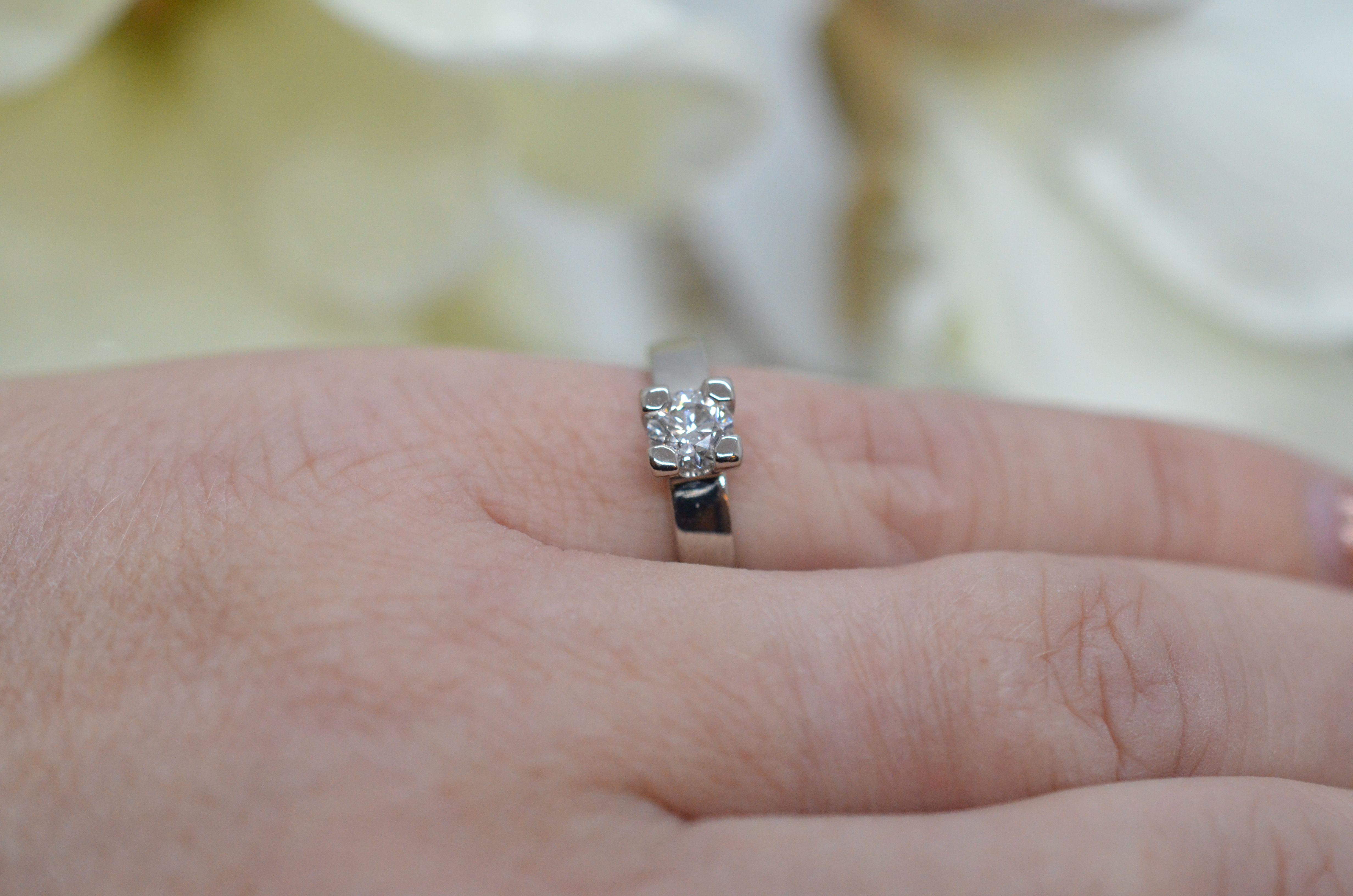 Second Hand 18k diamond ring 0,45 ct w/vs - 6