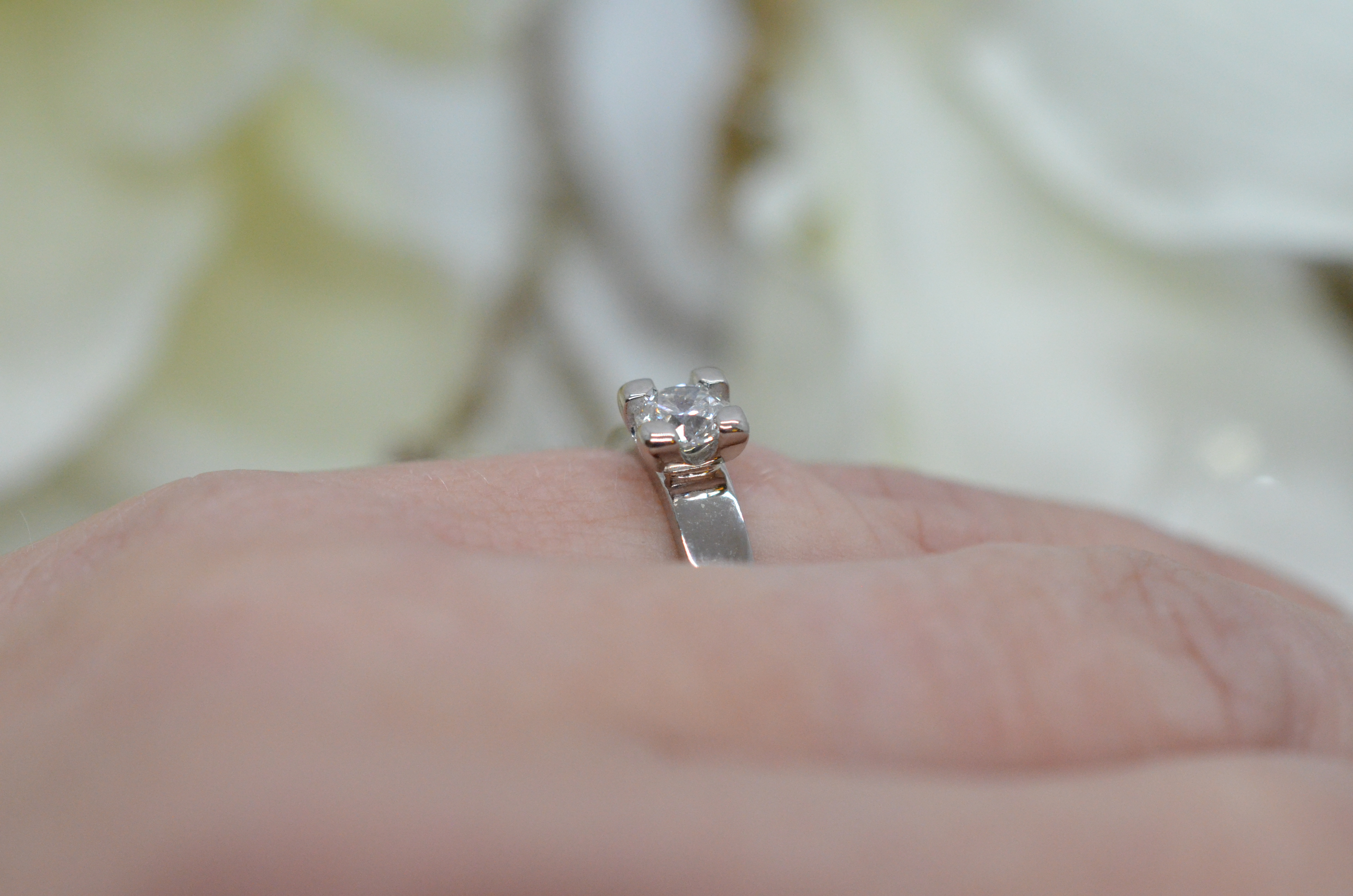 Second Hand 18k diamond ring 0,45 ct w/vs - 5