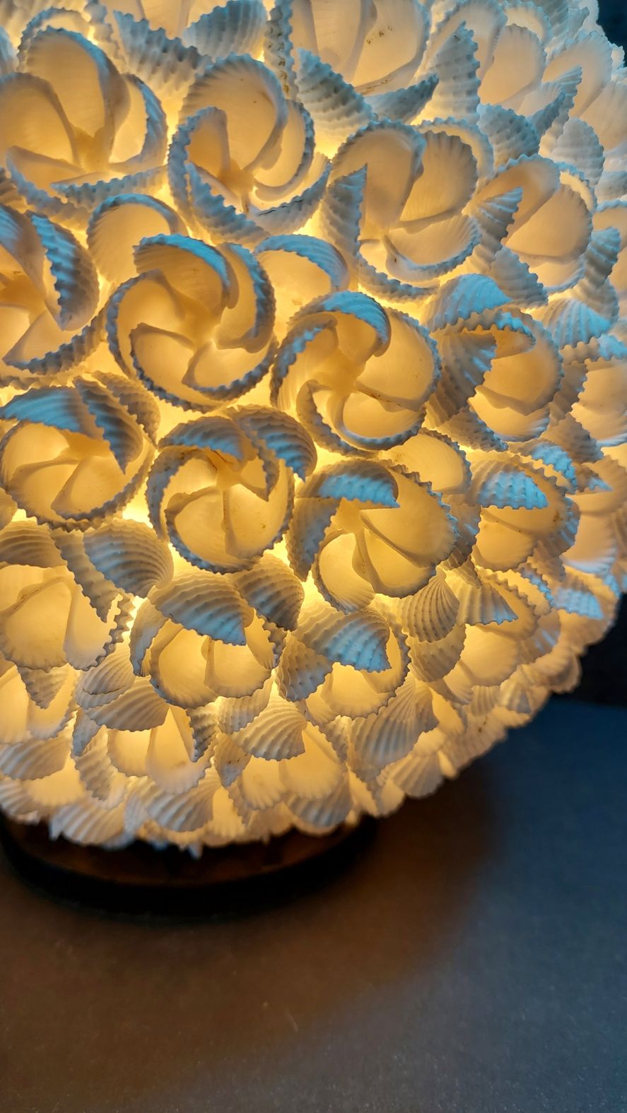 Klot lampa i Snäckor - 24cm  - 3