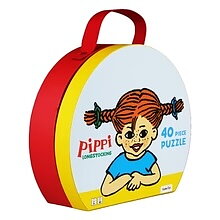 Pippi Longstocking suitcase with puzzle