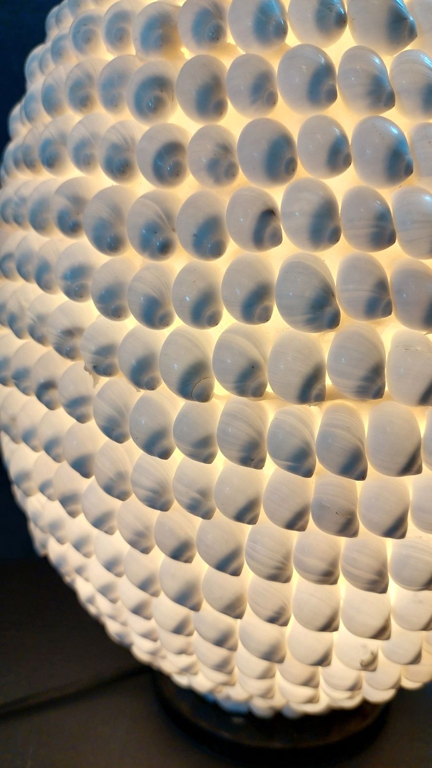 Ägg formad snäcklampa  - 36cm  - 2