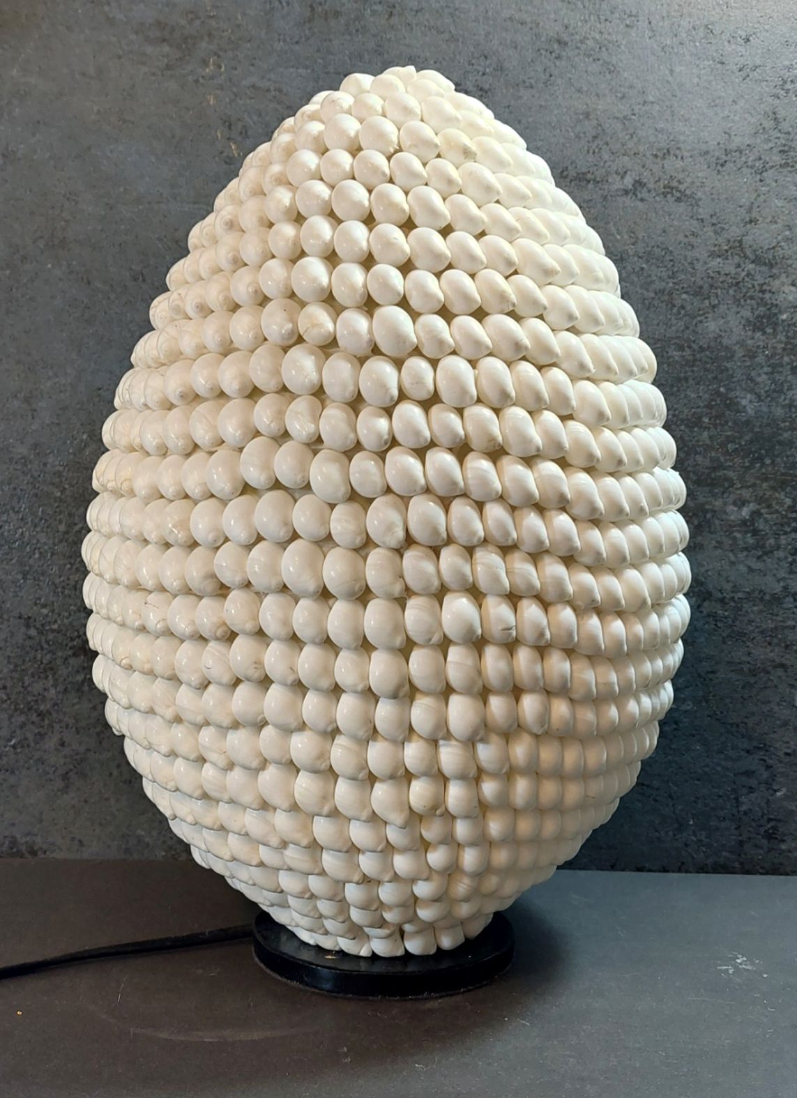 Ägg formad snäcklampa  - 36cm  - 3