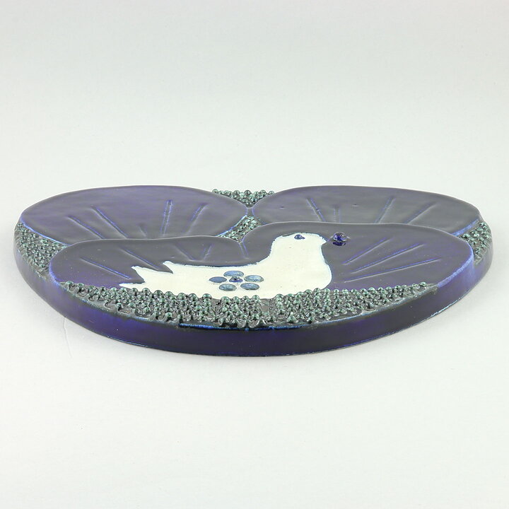 Sylvia Leuchovius (1970s) Blue Studio Bird Wall Plaque 30 cm (2)